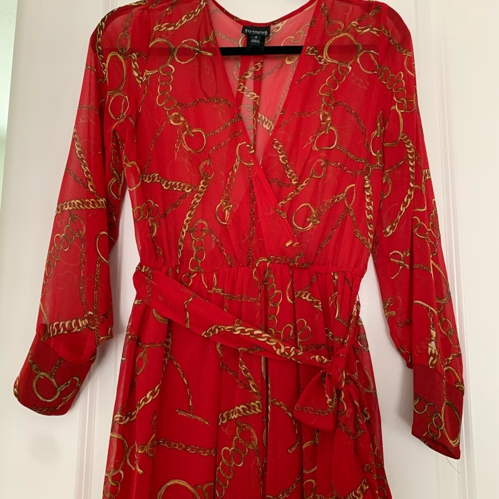 Beautiful Red chiffon dress